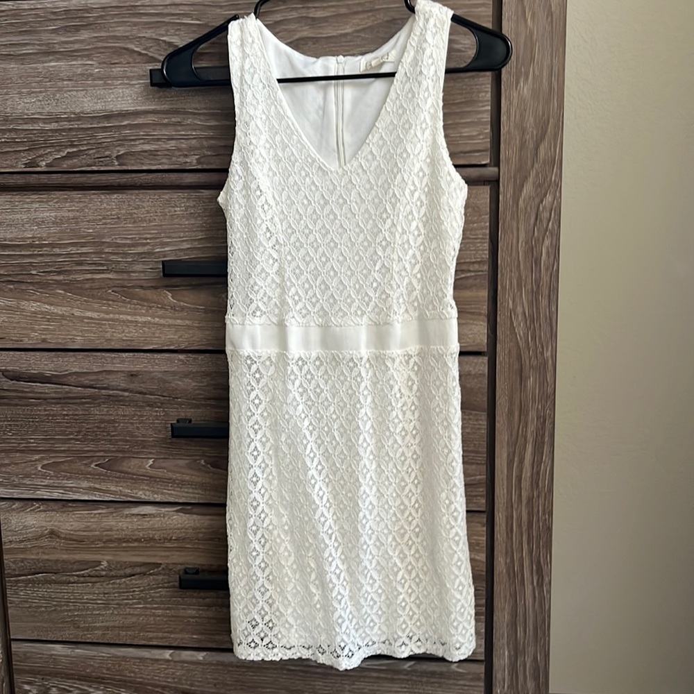 White lace dress